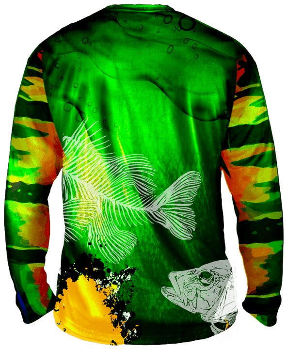 True Colors Peacock Bass Long Sleeve Big & Tall - Bones Outfitters