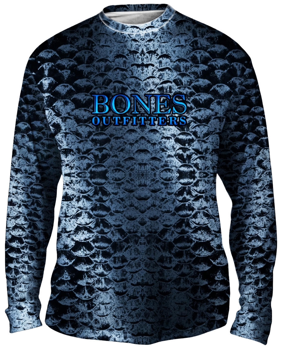 Youth Bold Silver Scales Long Sleeve - Bones Outfitters