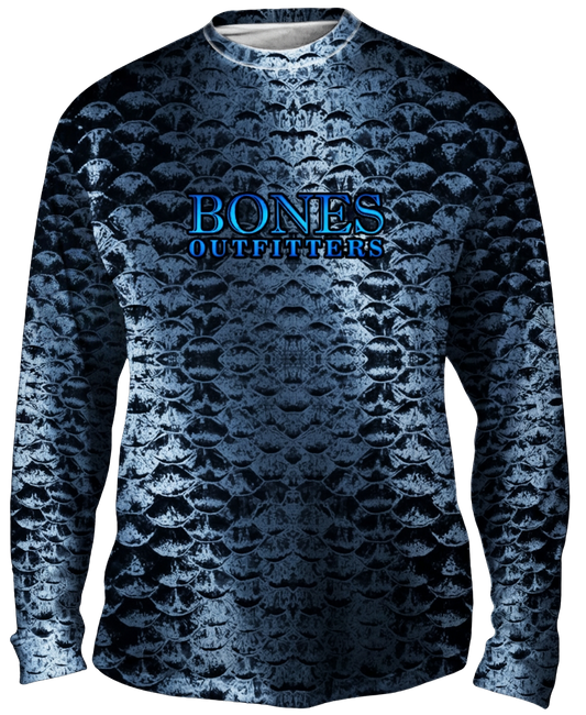 Youth Bold Silver Scales Long Sleeve - Bones Outfitters