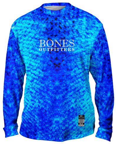 Youth Aqua Scales Long Sleeve - Bones Outfitters