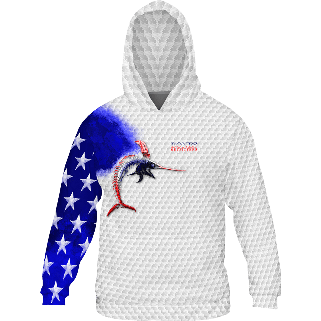 Billfish Stars & Stripes Hoodie - Bones Outfitters
