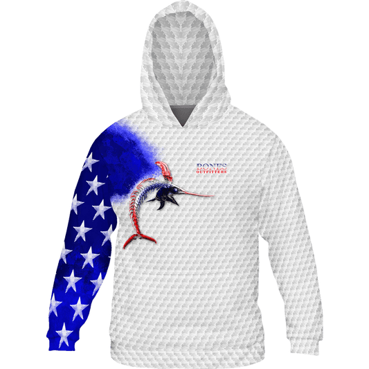 Billfish Stars & Stripes Hoodie - Bones Outfitters