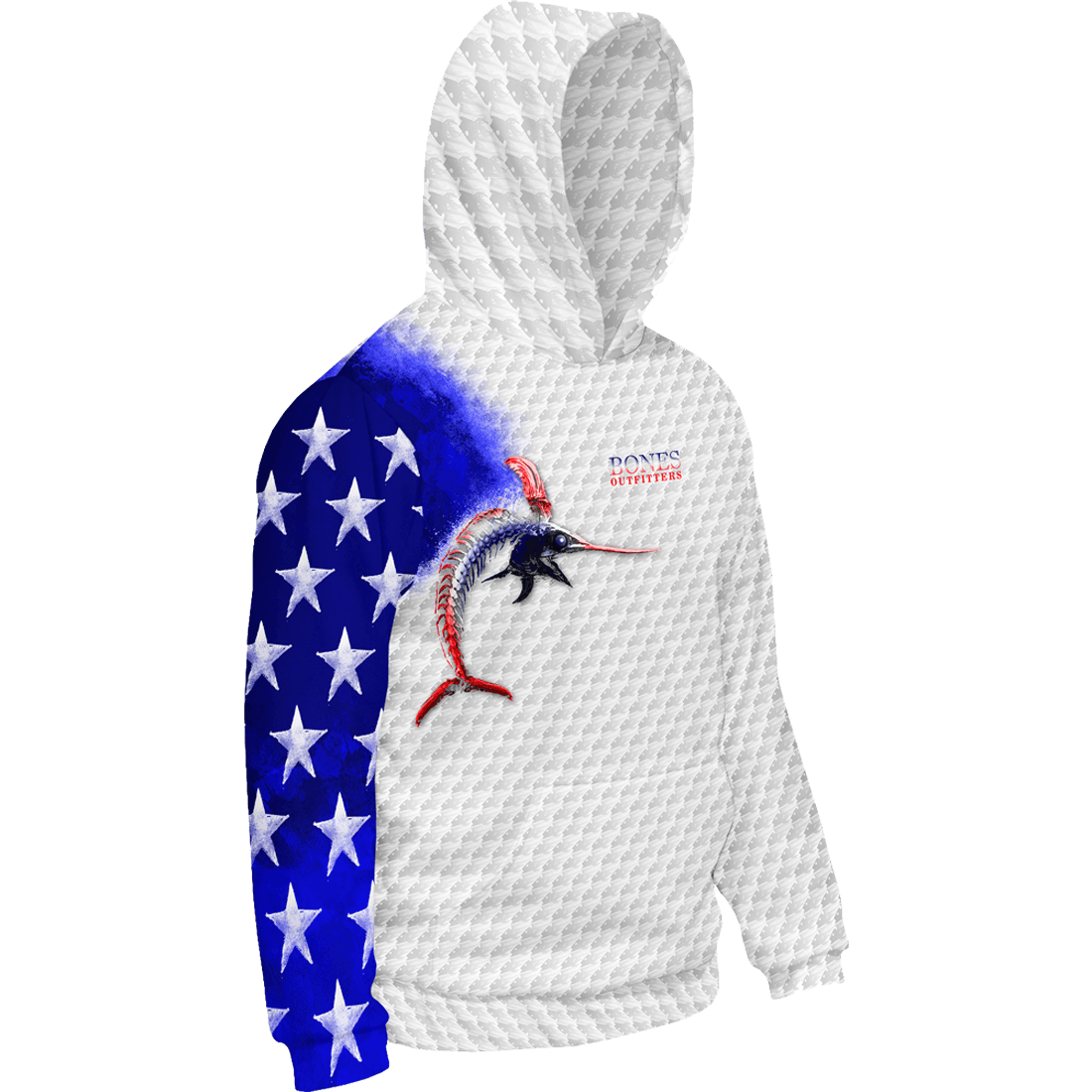 Billfish Stars & Stripes Hoodie - Bones Outfitters