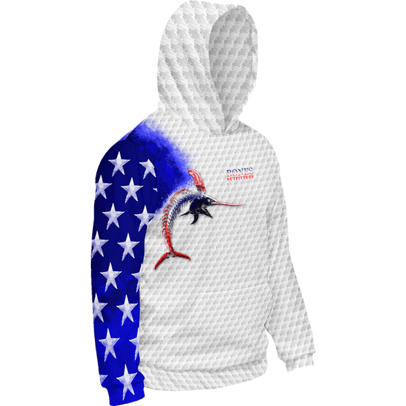 Billfish Stars & Stripes Hoodie - Bones Outfitters