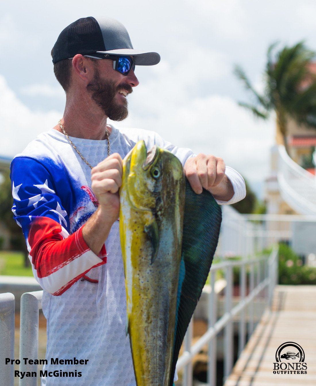 Billfish Stars & Stripes Long Sleeve - Bones Outfitters