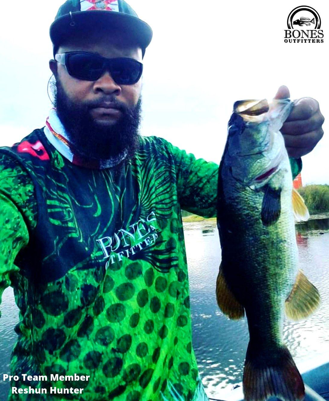 Red Eyes LargeMouth Bass Long Sleeve - Bones Outfitters