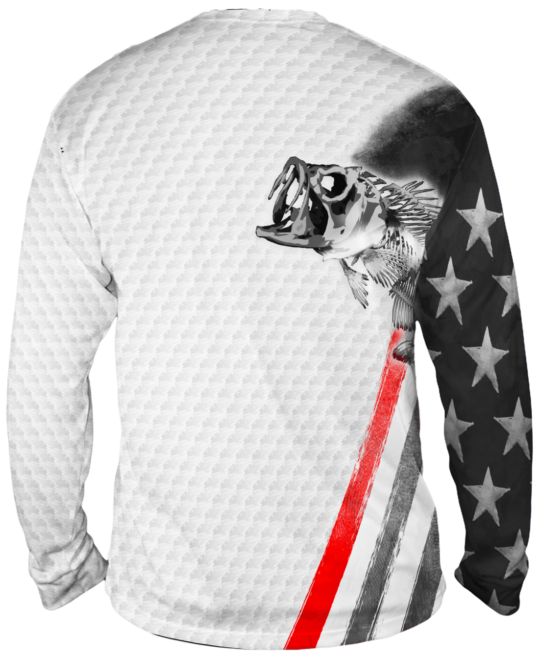 Bass Stars & Stripes Long Sleeve UV Fishing Shirt
