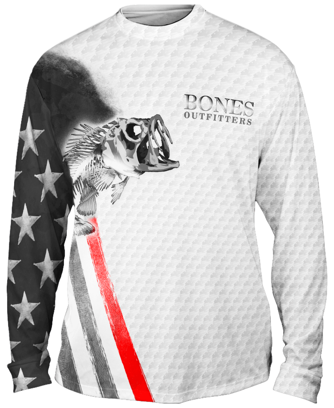 Bass Stars & Stripes Long Sleeve - Bones Outfitters