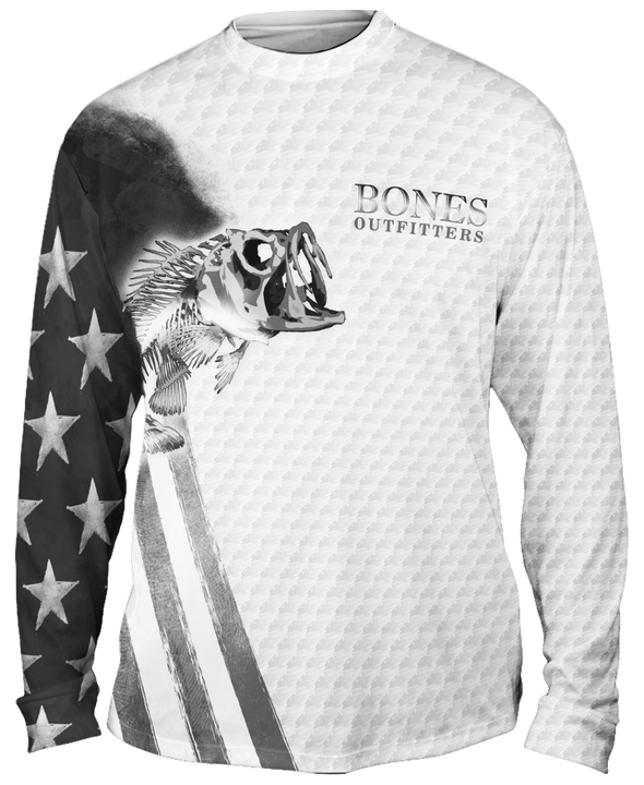 Bass Stars & Stripes Active Duty Long Sleeve - Bones Outfitters