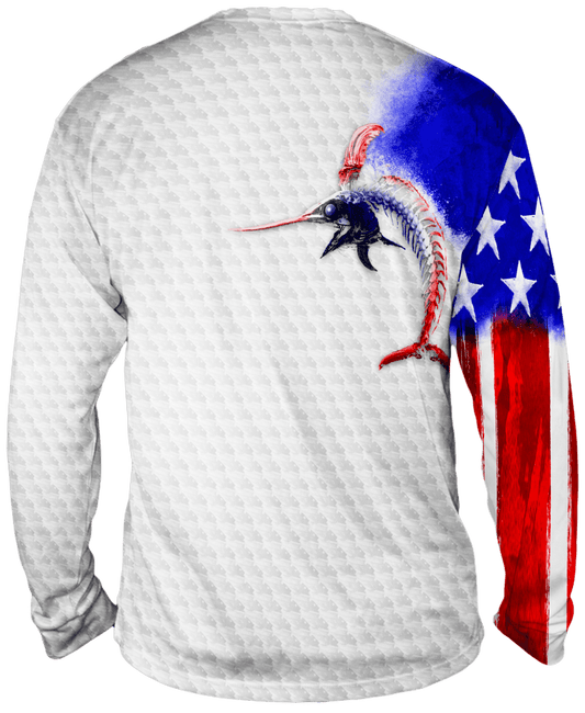 Billfish Stars & Stripes Long Sleeve - Bones Outfitters