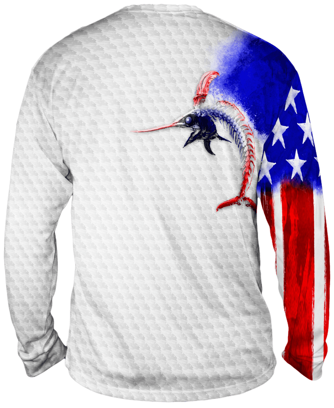 Billfish Stars & Stripes Long Sleeve Big & Tall - Bones Outfitters