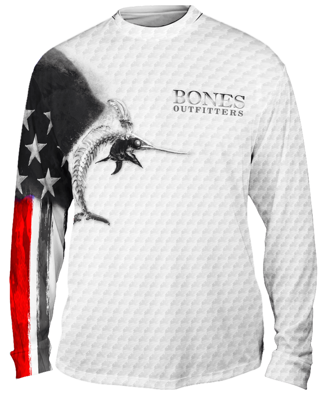 Billfish Stars & Stripes Long Sleeve Big & Tall - Bones Outfitters