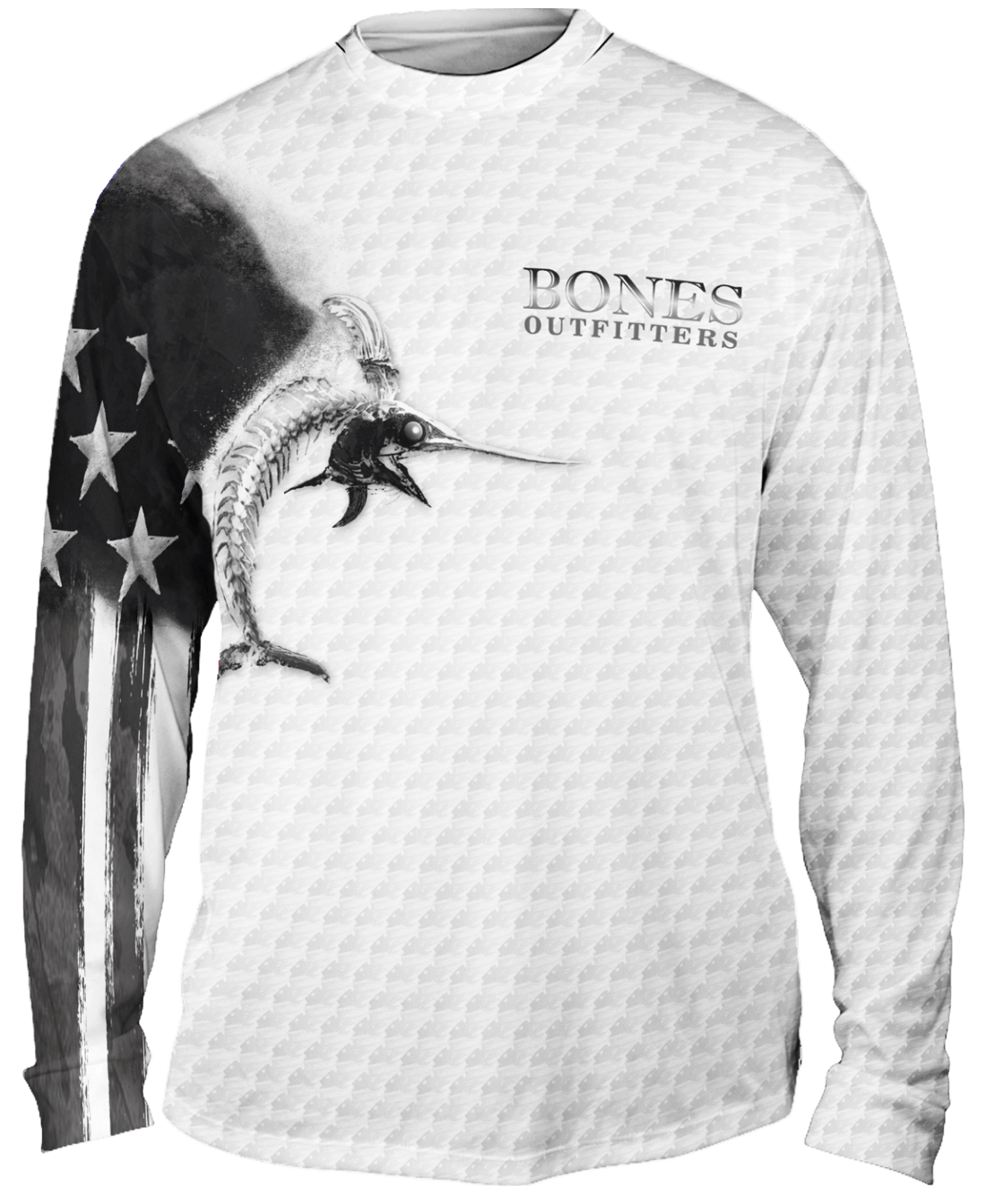 Billfish Stars & Stripes Long Sleeve Big & Tall - Bones Outfitters