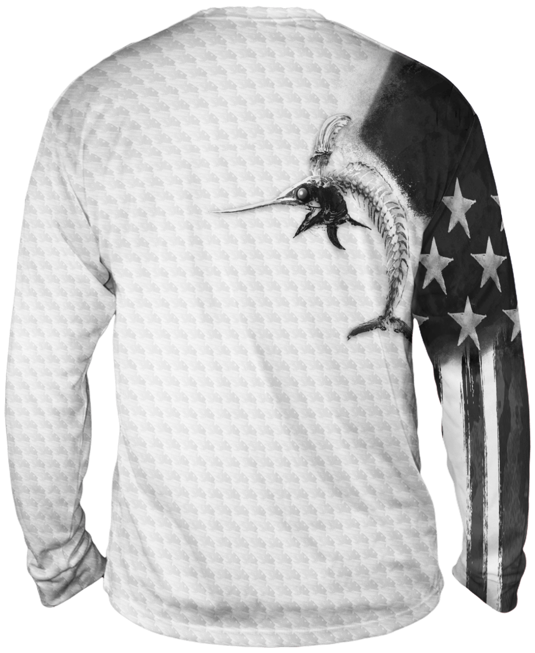 Bass Fishing Camouflage Flag Big Mouth on back Pullover Hoodie