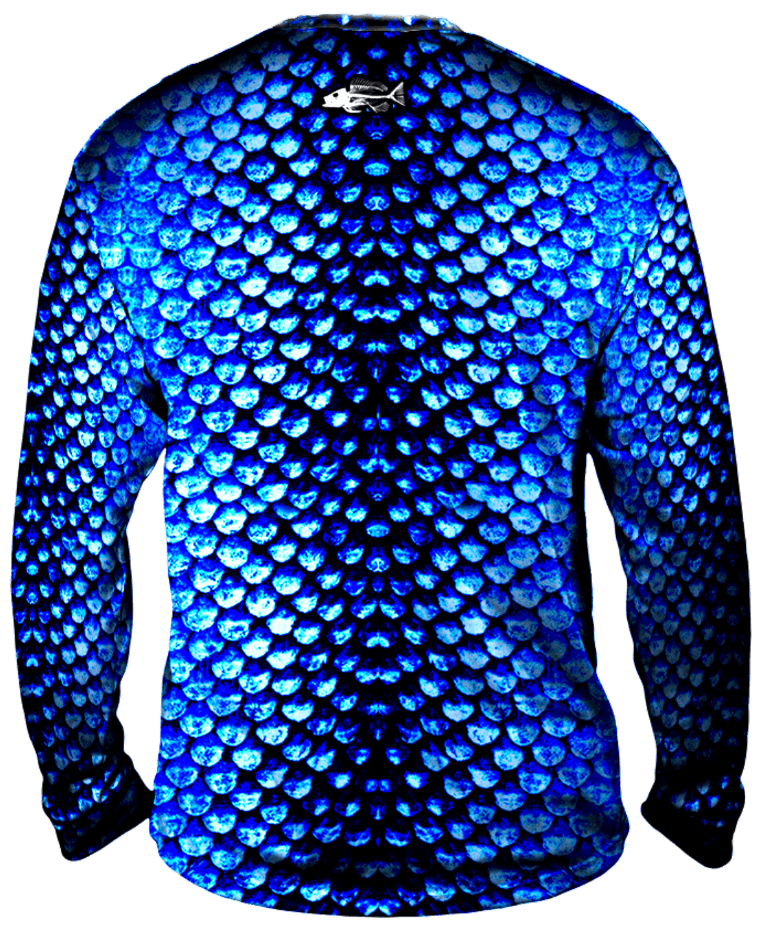 Bold Aqua Scales Long Sleeve Big & Tall - Bones Outfitters