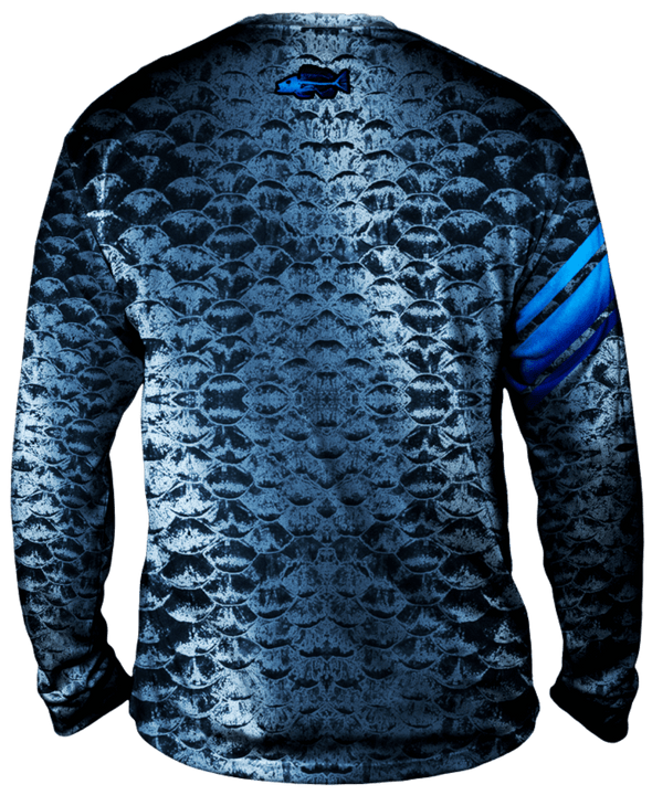 Bold Silver Scales Long Sleeve Big & Tall - Bones Outfitters