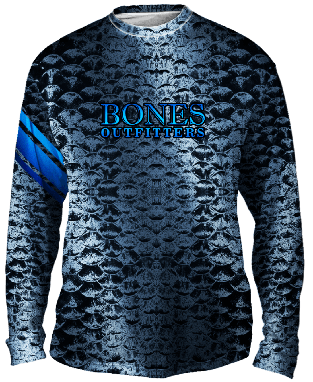 Bold Silver Scales Long Sleeve - Bones Outfitters