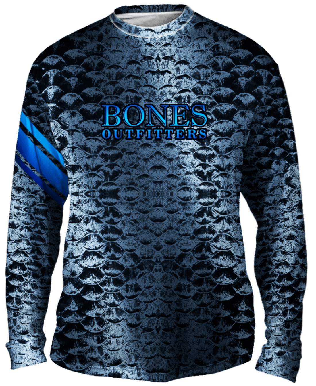 Bold Silver Scales Long Sleeve – Bones Outfitters