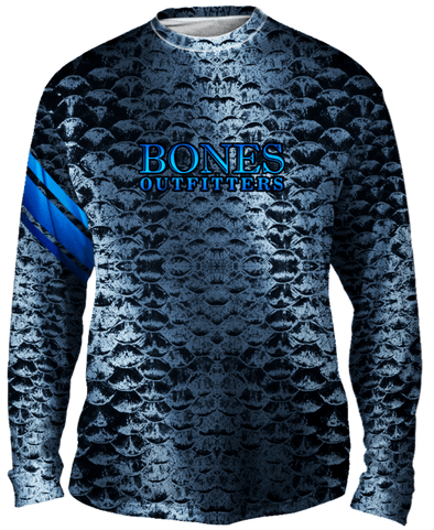 Bass Stars & Stripes Long Sleeve UV Fishing Shirt | Bones Outfitters Large / Stars & Stripes