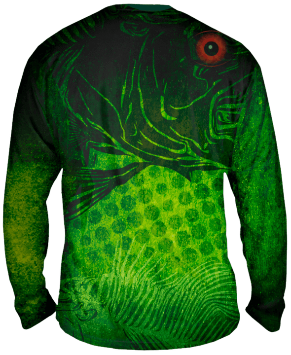 Red Eyes LargeMouth Bass Long Sleeve Big & Tall - Bones Outfitters