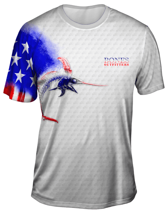 Billfish Stars & Stripes Short Sleeve - Bones Outfitters