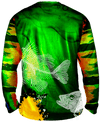True Colors Peacock Bass Long Sleeve Big & Tall - Bones Outfitters