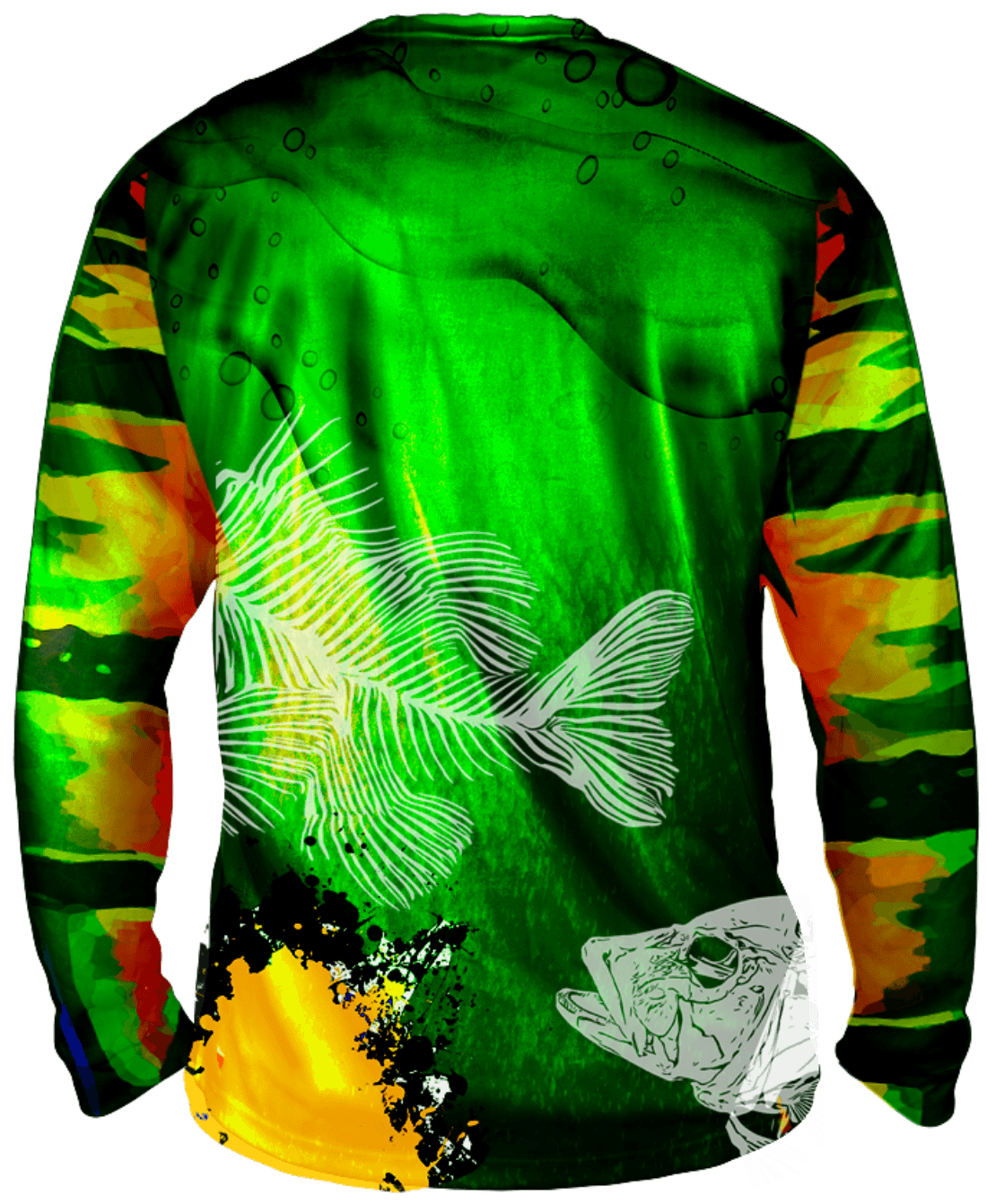 True Colors Peacock Bass Long Sleeve Big & Tall | Bones Outfitters 5XL