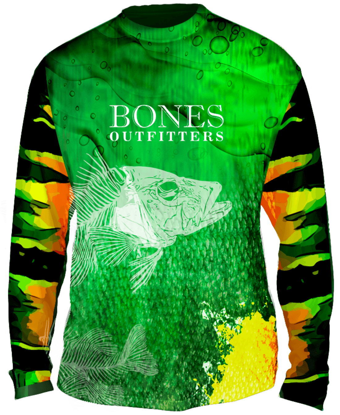 True Colors Peacock Bass Long Sleeve Big & Tall - Bones Outfitters