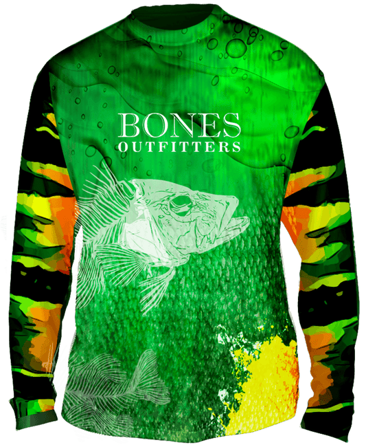 True Colors Peacock Bass Long Sleeve Big & Tall - Bones Outfitters