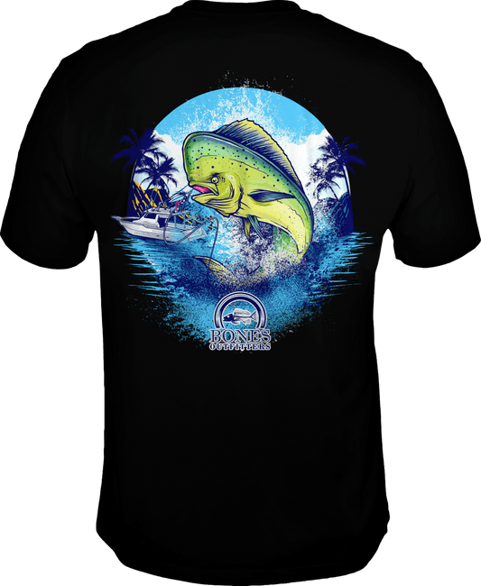 Trolling for Mahi Performance Short Sleeve - Bones Outfitters