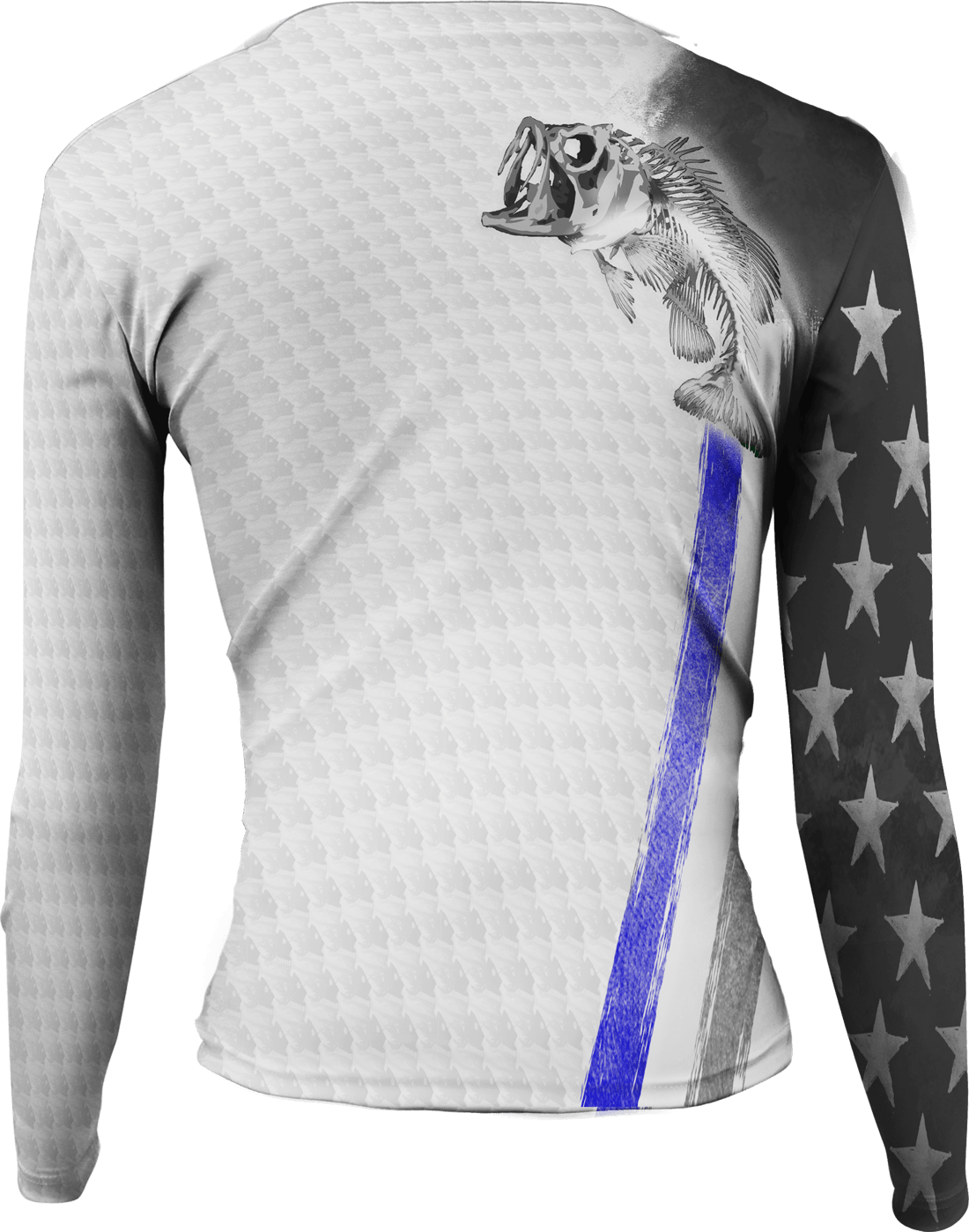 Womens Bass Stars & Stripes Active Duty Long Sleeve - Bones Outfitters