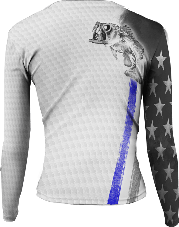 Womens Bass Stars & Stripes Active Duty Long Sleeve - Bones Outfitters