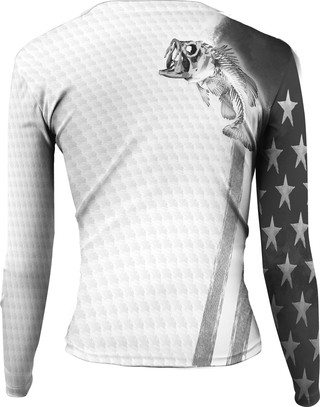 Womens Bass Stars & Stripes Active Duty Long Sleeve - Bones Outfitters
