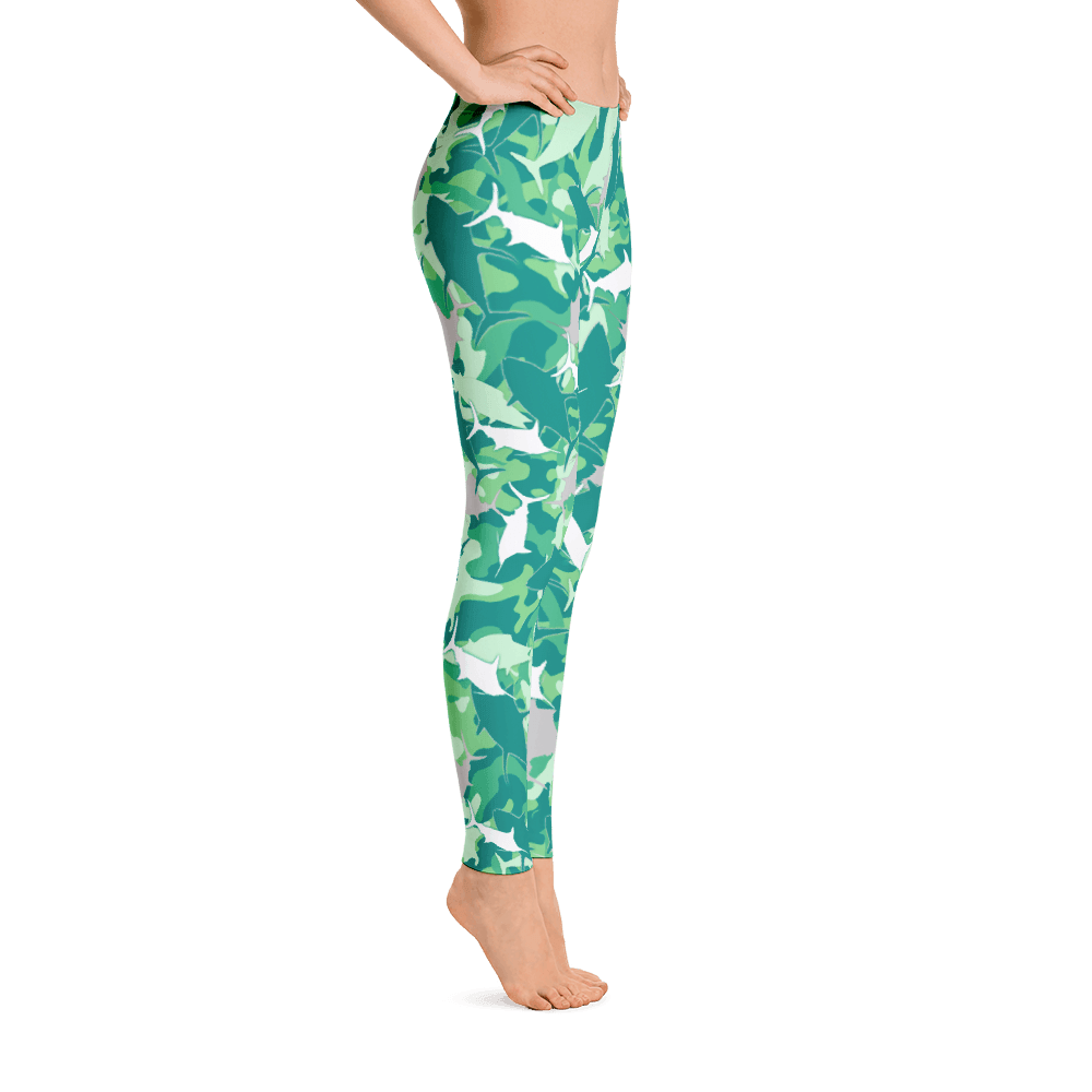 Sailfish Camo Performance Leggings - Bones Outfitters